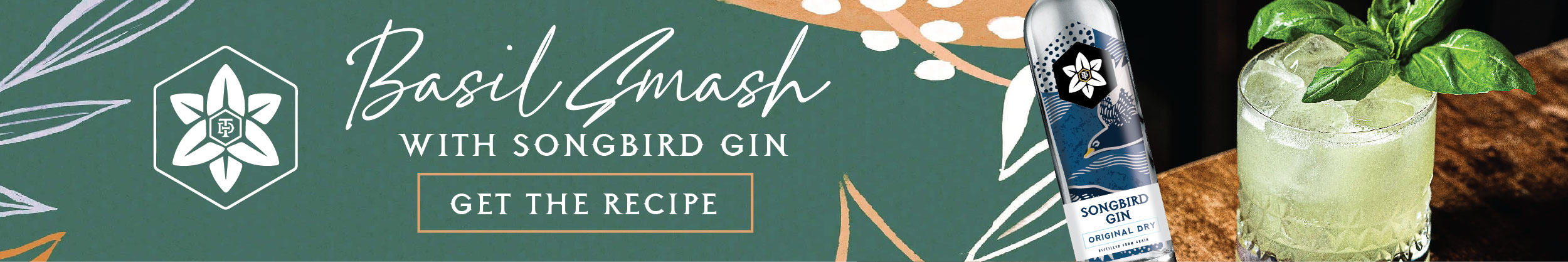 Basil Smash with Songbird Gin Recipe