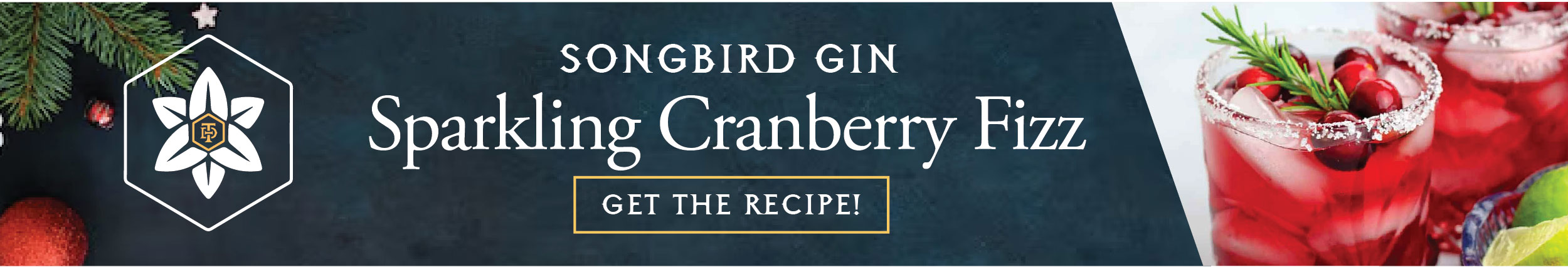 Songbird Gin Sparkling Cranberry Fizz Recipe