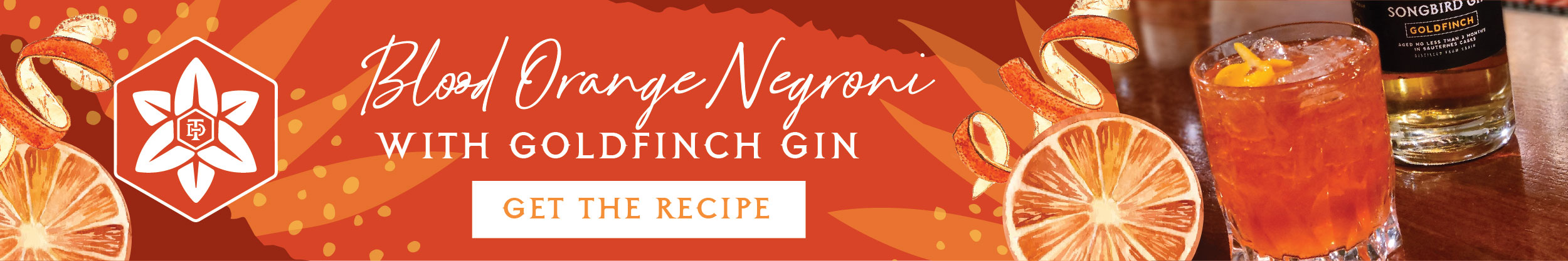Blood Orange Negroni with Goldfinch Gin Recipe