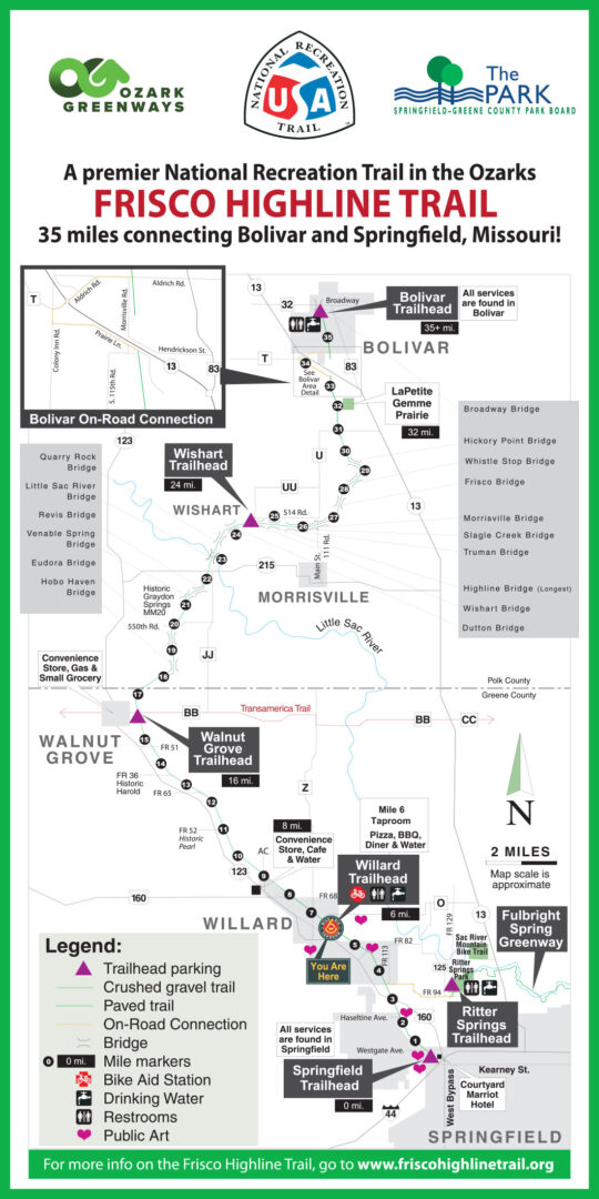 Frisco Highline Trail map